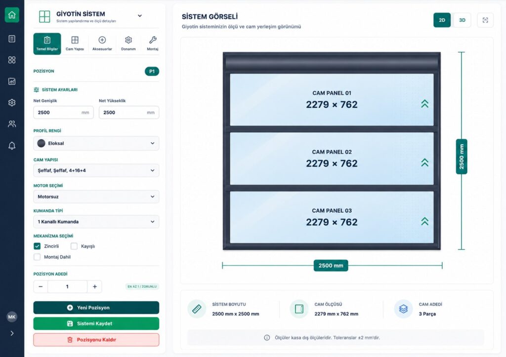  Cam Balkon Programı | Teklif, Üretim ve Montaj Takibi